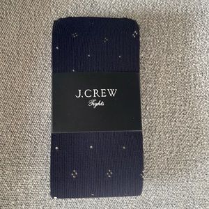 JCrew navy tights with cute design! New with tags! 🥰